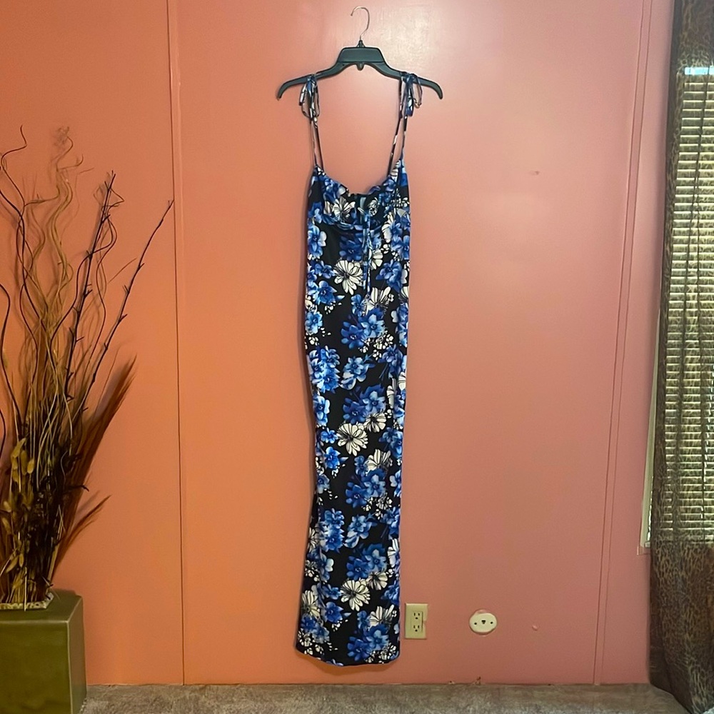 Floral long summer dress